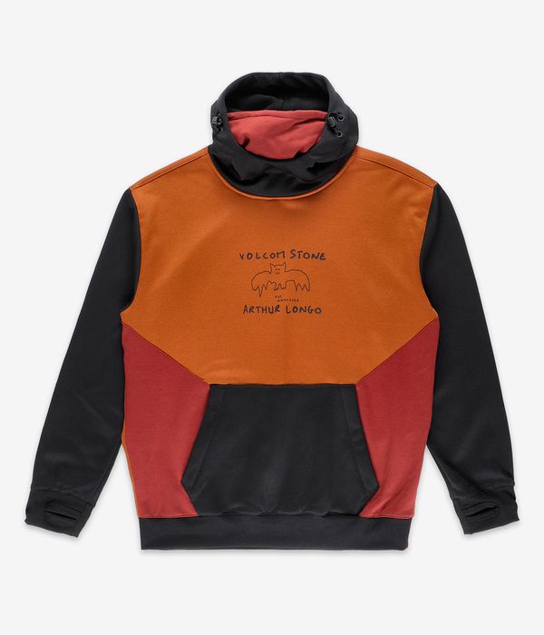 Shop Volcom Hydro Riding Snow Hoodie caramel online skatedeluxe