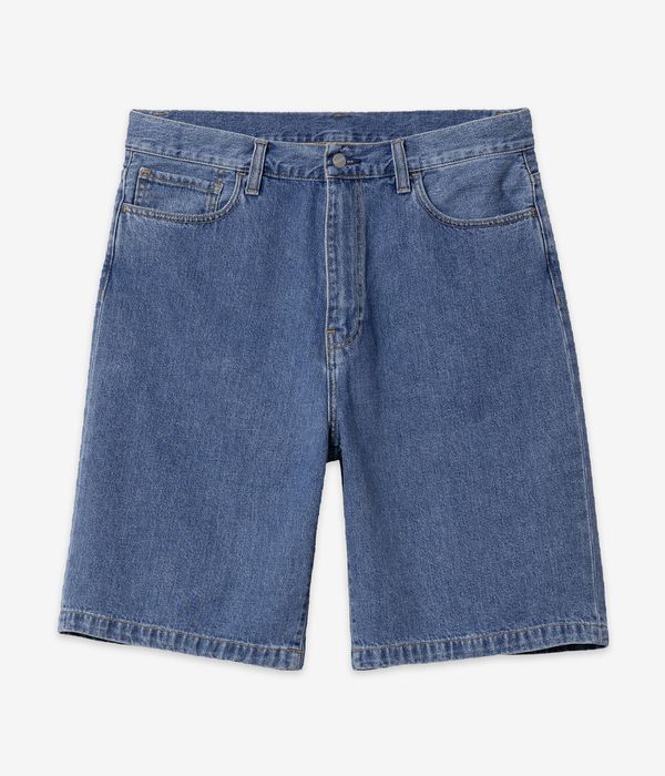 Shop Carhartt WIP Landon Robertson Shorts (blue heavy stone washed