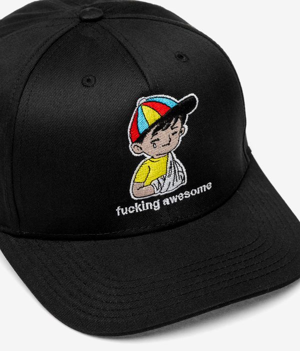 Fucking Awesome Embroidered Wanto Kid 6 Panel Cap (black)