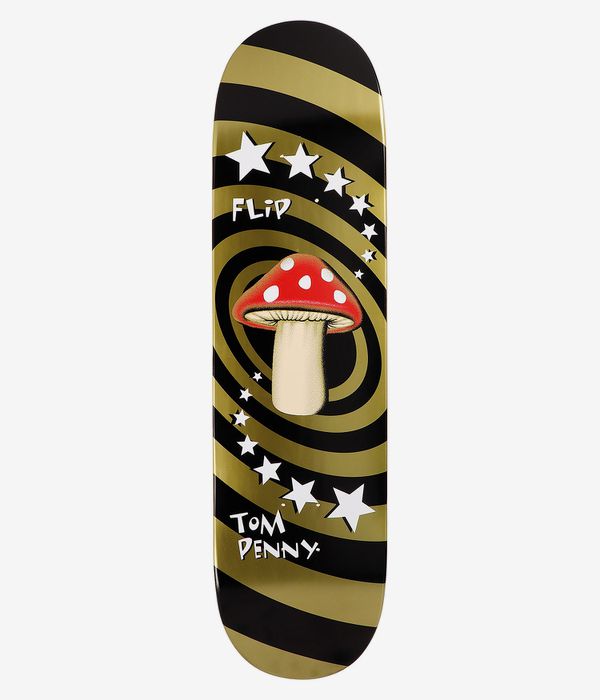 Flip Penny Mushroom 8.25" Skateboard Deck (gold)