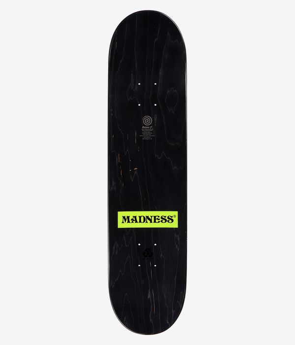 Madness Split Overlap 8" Planche de skateboard (black white)