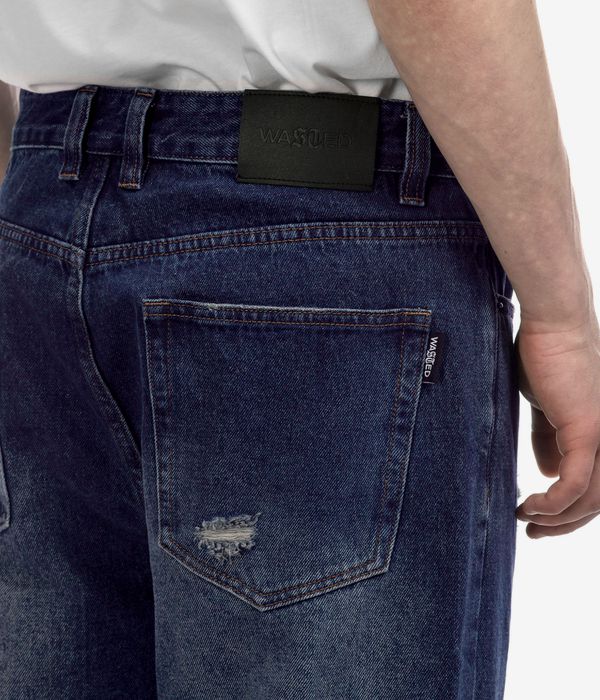Wasted Paris Ripped Manc Jeans (faded washed blue)