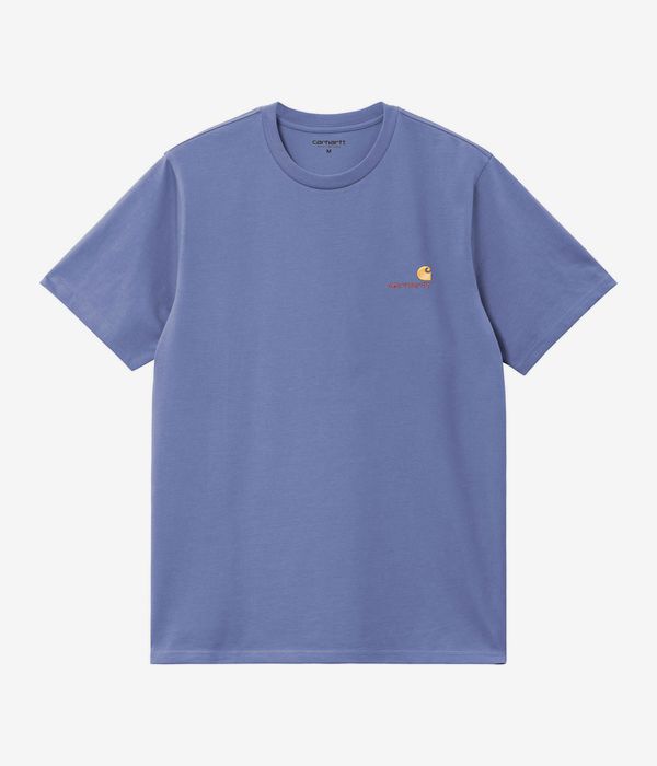 Carhartt WIP American Script Organic T-Shirt (blue iris)