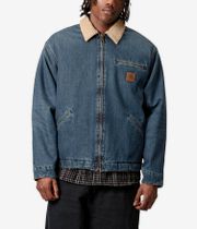 Carhartt WIP OG Detroit Smith Veste (blue dusty h brown worn used was)