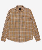 Brixton Charter Linen Blend Camicia (washed cooper whitecap plaid)