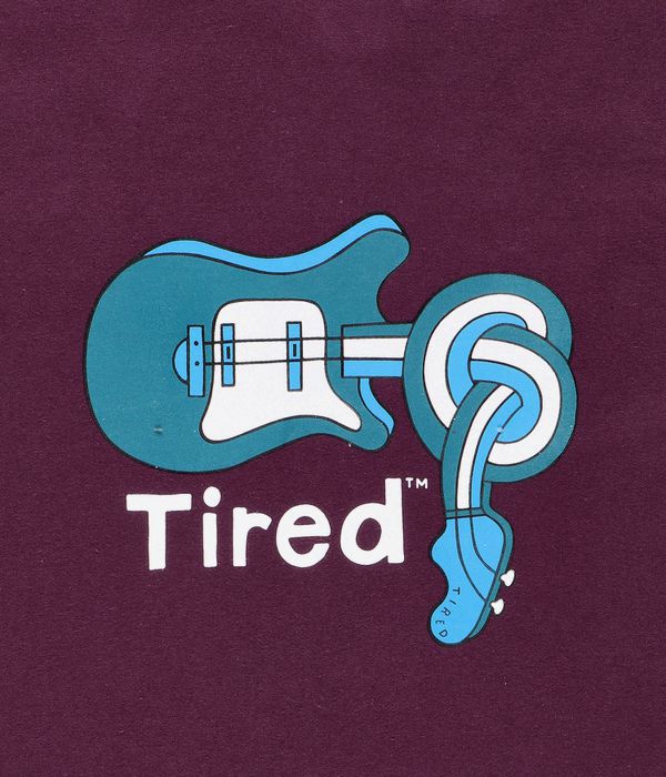 Tired Skateboards Spinal Tap T-Shirty (cardinal)