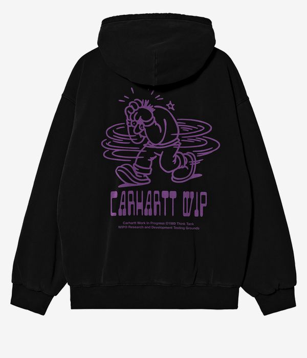 Carhartt WIP Think Tank Zip-Sweatshirt avec capuchon (black purple)
