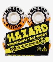 Madness Hazard Melt Down Radial Wheels (white orange) 53mm 101A 4 Pack