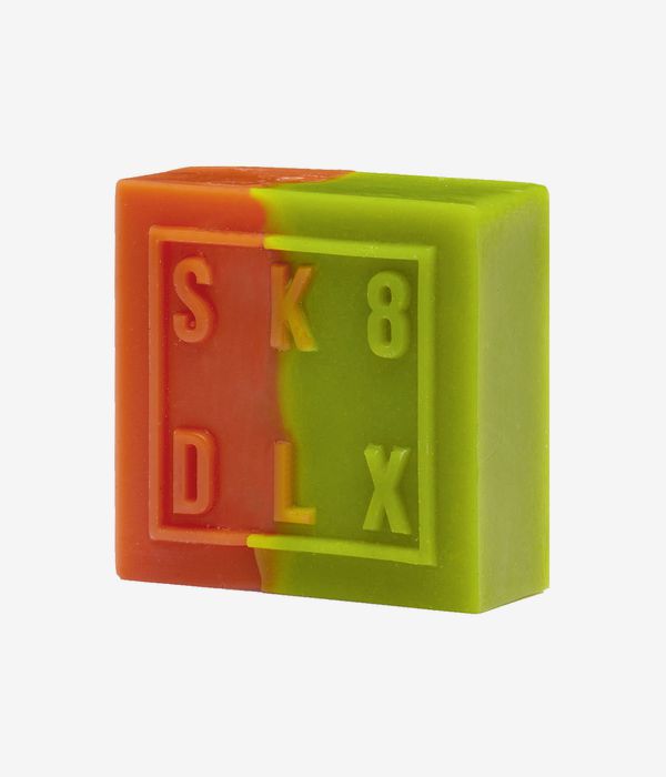 skatedeluxe Square Skatewax (green orange swirl)