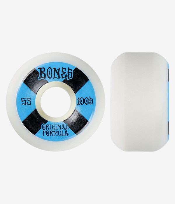 Bones 100's-OG #4 V5 Wheels (white blue) 53mm 100A 4 Pack