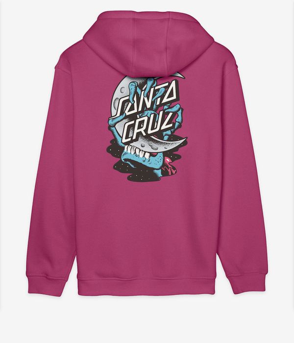 Santa Cruz Crescent Bone Hand sweat à capuche (burgundy)