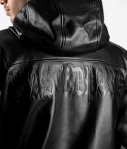 Wasted Paris Kingdom Faux Leather Windbreaker Jacke (black)