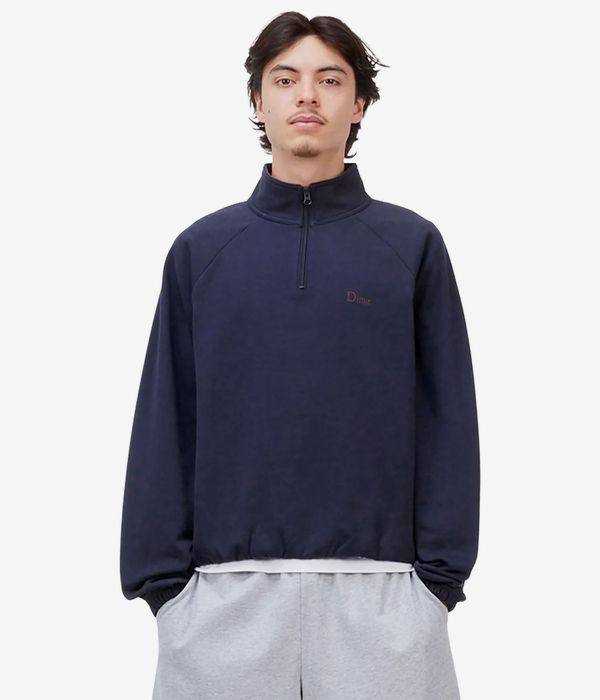 Dime Classic Terry Quarter Zip Sweater (navy)