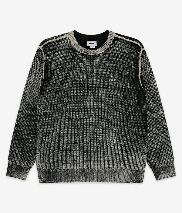 Obey Spray Effect Sweatshirt (dark black multi)