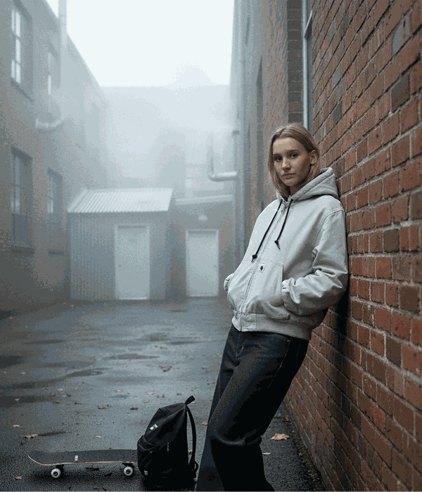 Carhartt WIP W' OG Active Organic Dearborn Jacket women (fleur de sel stone canvas)