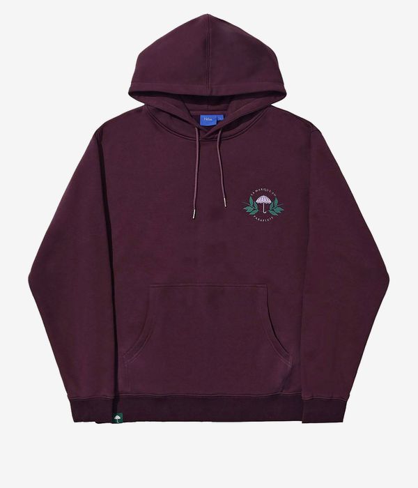 Hélas La Marque sweat à capuche (dark plum)