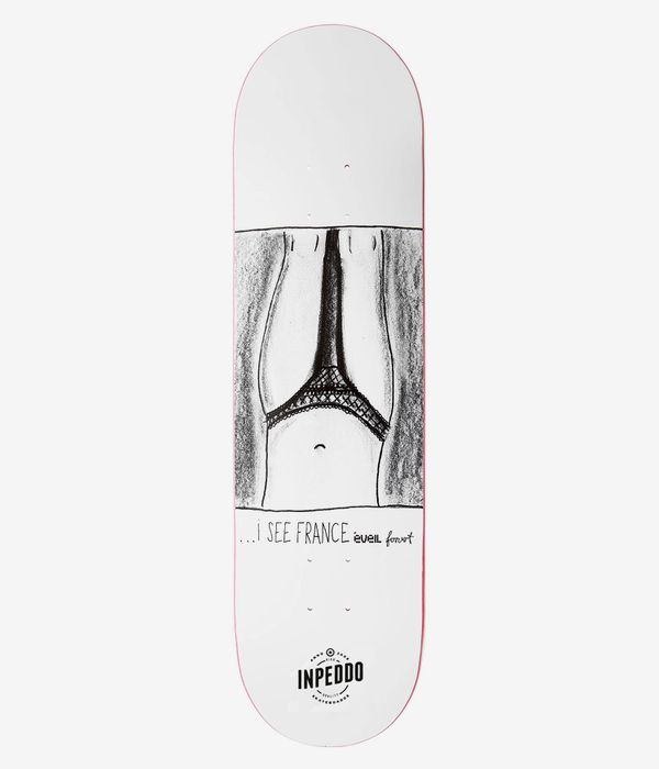 Inpeddo x Forvert France 8.25" Skateboard Deck (white)