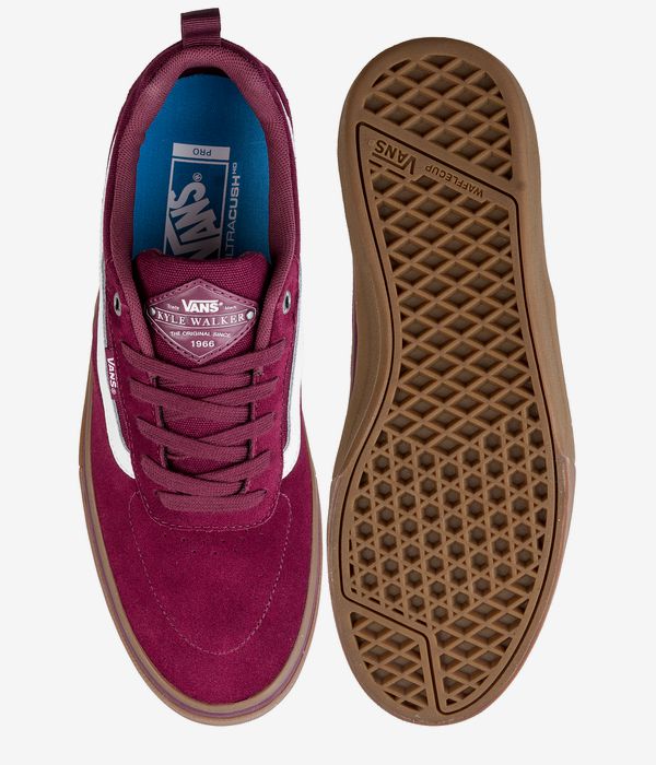 Vans Kyle Walker Pro Shoes (burgundy white gum)