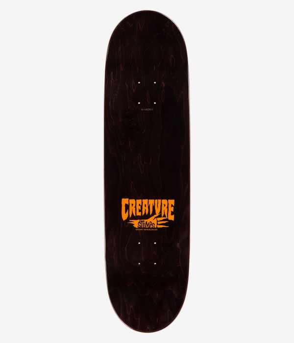 Creature Logo Outline Stumps 8.8" Skateboard Deck (black orange)
