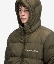 Poetic Collective Hooded Puffer Jacke (olive)