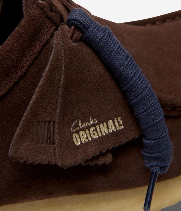Clarks Originals Wallabee Shoes (dark brown suede)