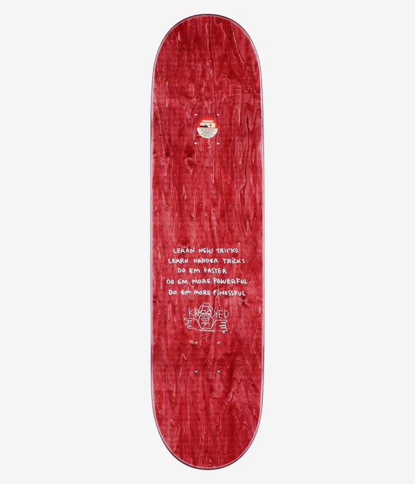 Krooked Team Eyes Camo 8.25" Skateboard Deck (orange)