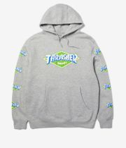 HUF x Thrasher Logo Hoodie (heather grey)