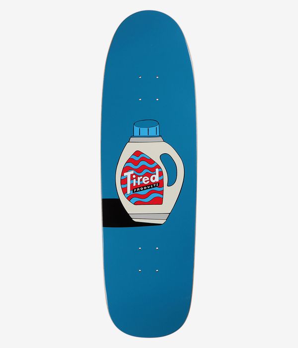 Tired Skateboards Detergent Shaped 9.25" Skateboard Deck (blue)