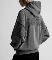 Wasted Paris Kingdom Curve Faded Zip-Hoodie (faded black)