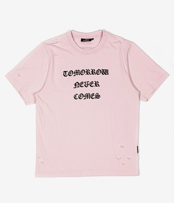 Wasted Paris Destroy Never Comes T-Shirt (faded sour pink)