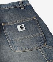 Carhartt WIP W' Brandon Snigle Knee Pant Camano Jeans women (blue worn used wash)