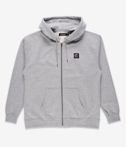 skatedeluxe World Patch Zip-Sweatshirt avec capuchon (heather grey)