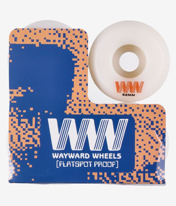 Wayward Puig New Harder Funnel Wheels (white red) 52mm 101A 4 Pack