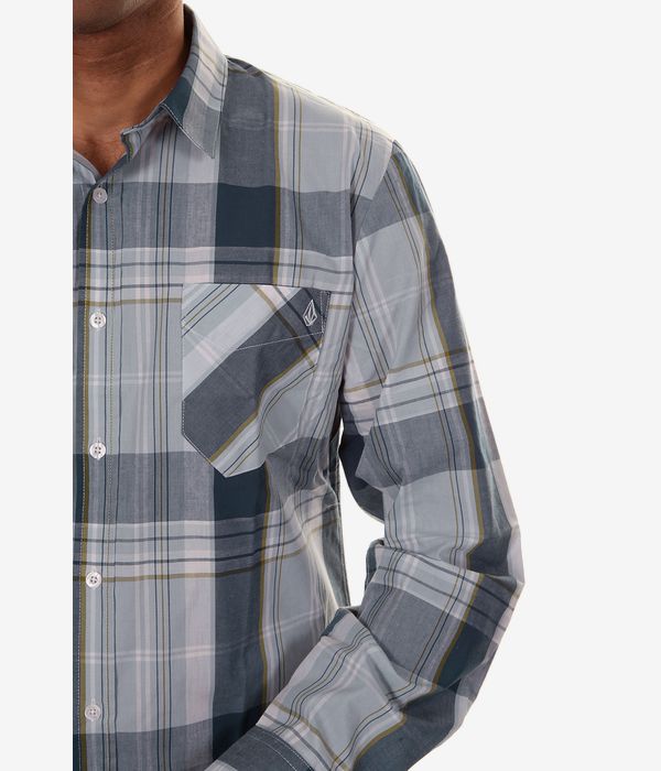 Volcom Ex Factor Plaid Shirt (pale blue)