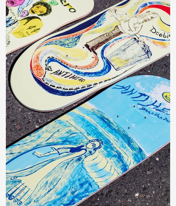 Anti Hero Daan Expressions 8.28" Skateboard Deck (blue)