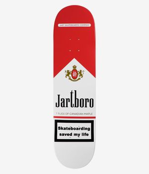 Jart Life 8" Skateboard Deck (white red)