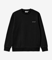 Carhartt WIP Script Embroidery Sweatshirt (black white)
