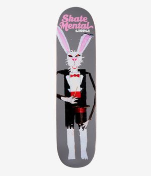Skate Mental Giorgi Rabbit Doll 8.125" Skateboard Deck (grey)