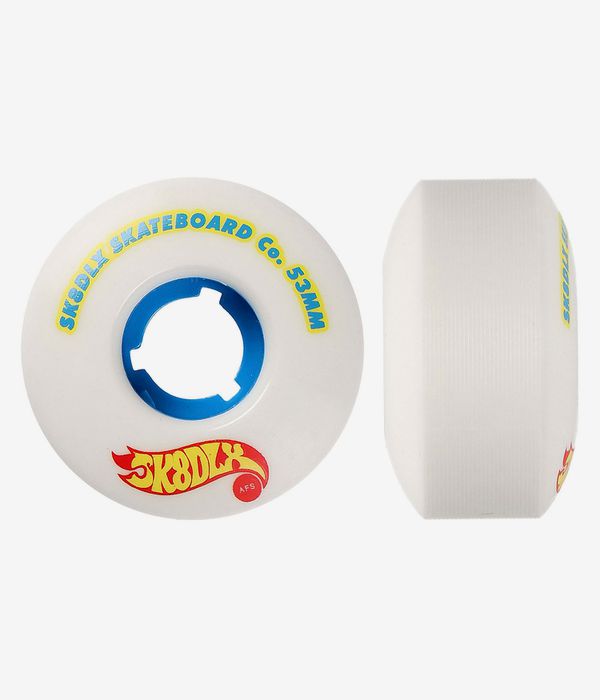 skatedeluxe AFS Hotrod Wheels (white blue) 53mm 100A 4 Pack