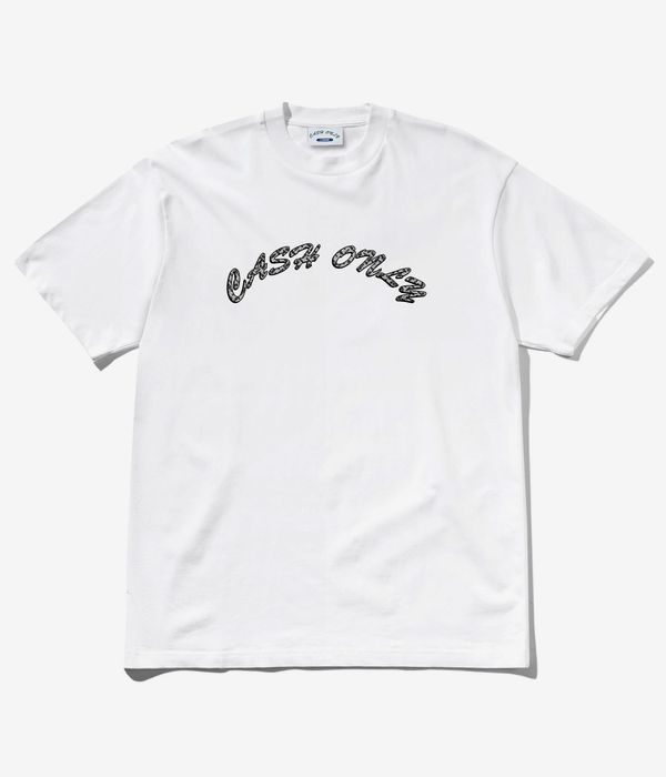 Cash Only Diamond Plate Logo T-Shirt (white)