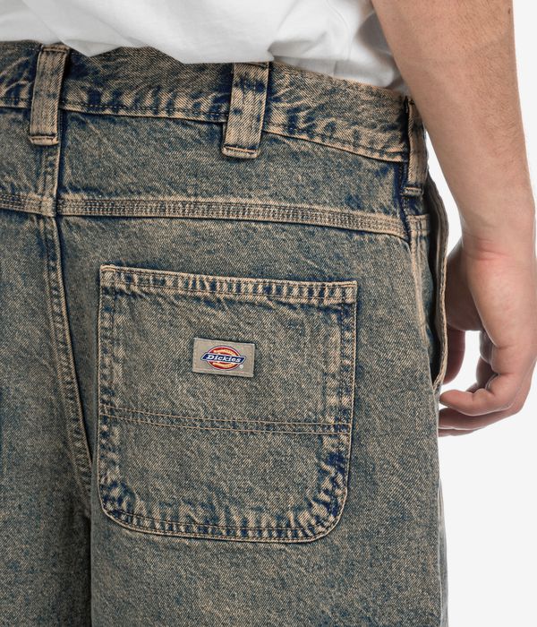 Dickies Madison Denim Szorty (yellow fade indigo)