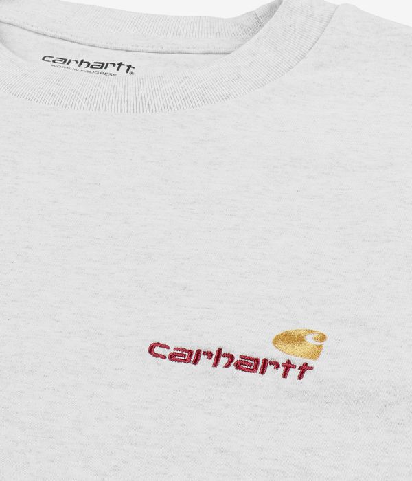 Carhartt WIP American Script Organic Camiseta (ash heather)