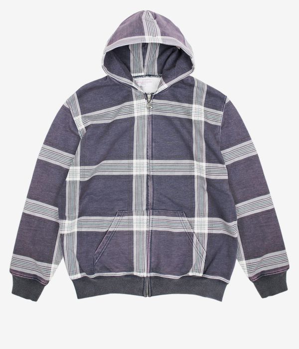 Yardsale Crib Checked Zip-Hoodie (blue)
