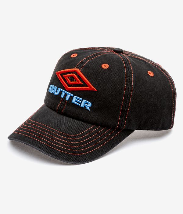 Butter Goods x Umbro Diamond Logo 6 Panel Casquette (washed black)