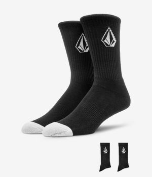 Volcom Full Stone Socks US 9-12 (black black) 3 Pack