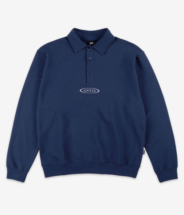 Antix Simplex Polo Organic Sweatshirt (navy)