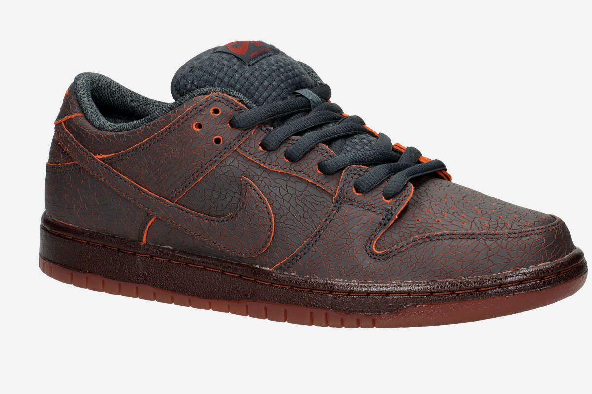 Nike SB Dunk Low Pro Premium Shoes (dk smoke grey campfire orange bl)