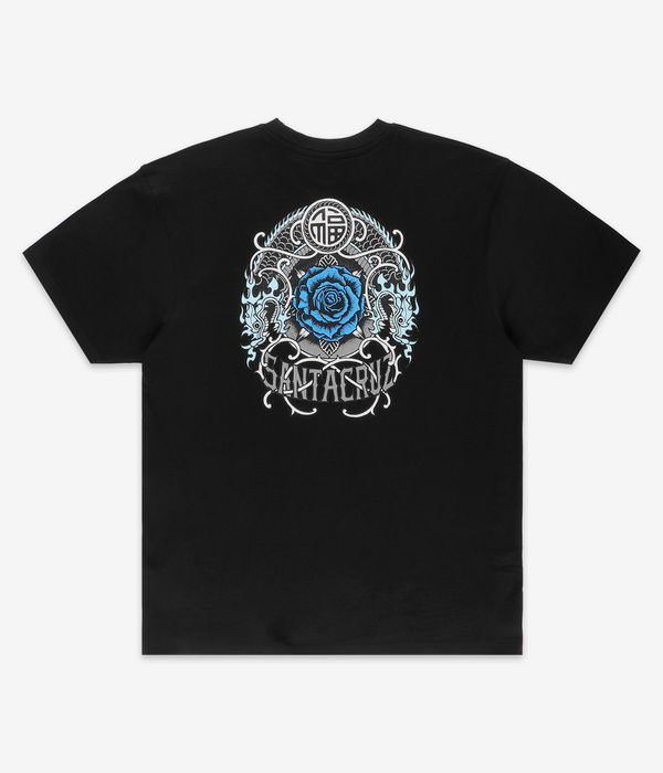 Santa Cruz Dressen Rose Crew One T-Shirt (black)