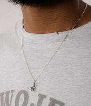 Twojeys Black Enameled Icon collier (silver)