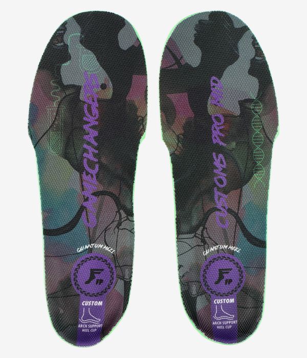 Footprint Gamechangers Pro Mid Insoles (black camo purple)